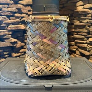 Handmade reed basket